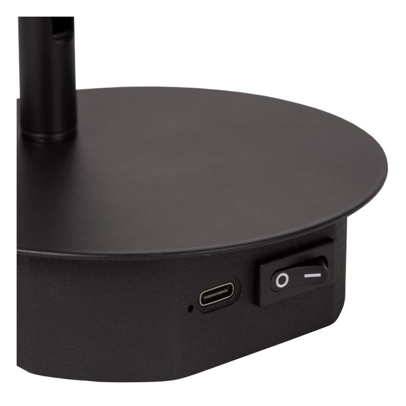 Lucide JOLIJN - Nástenné bodové svietidlo - Ø 10,2 cm - LED - Čierne